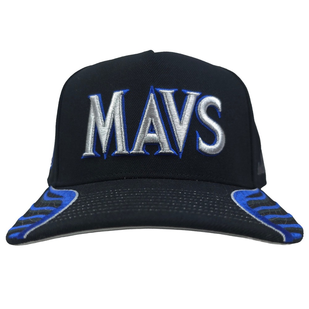 Dallas Mavs Mitchell & Ness NBA Pro Fit Snapback Hat Cap 3D Logo Black New